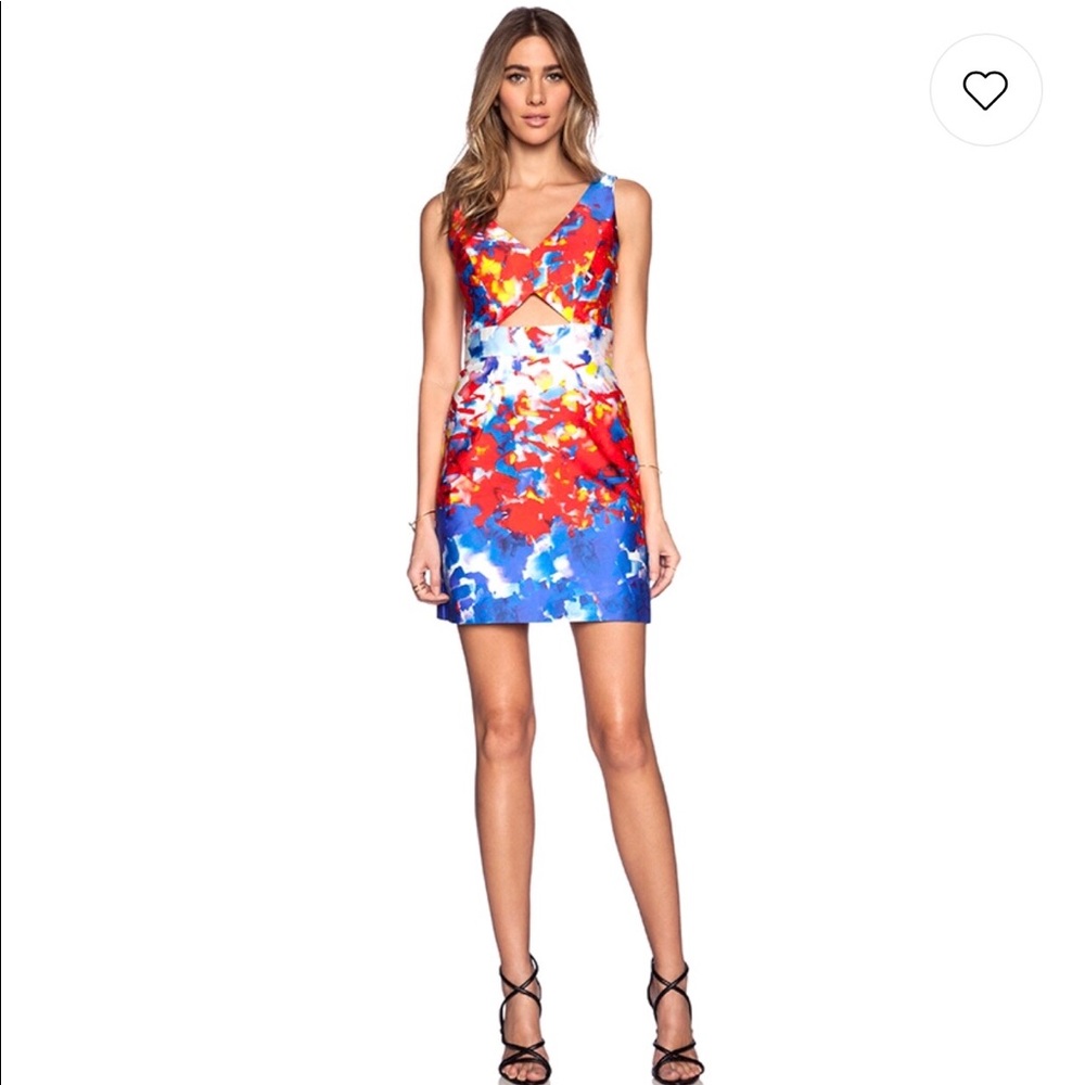 Milly cutout watercolor dress